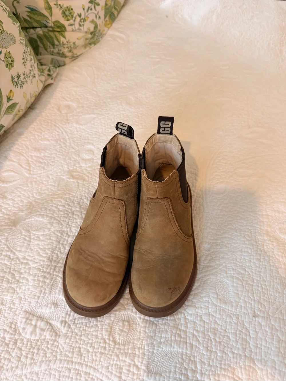 UGG Kids Chestnut Suede Ankle Boots